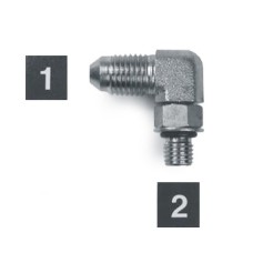 Hydraulic Adapters Elbow, 90°, Male, JIC-ORB 3/4-16