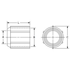 CRS-40 (rod seal), Cable Assemblers Subcomponents, Rod Seal 1/4-28, M5 and M6 Nominal Size    